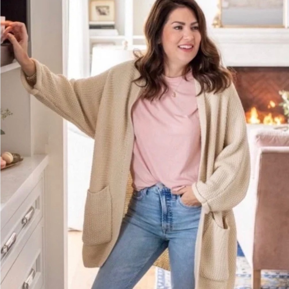 The skinny x Jillian Harris Erinn boyfriend sweater.